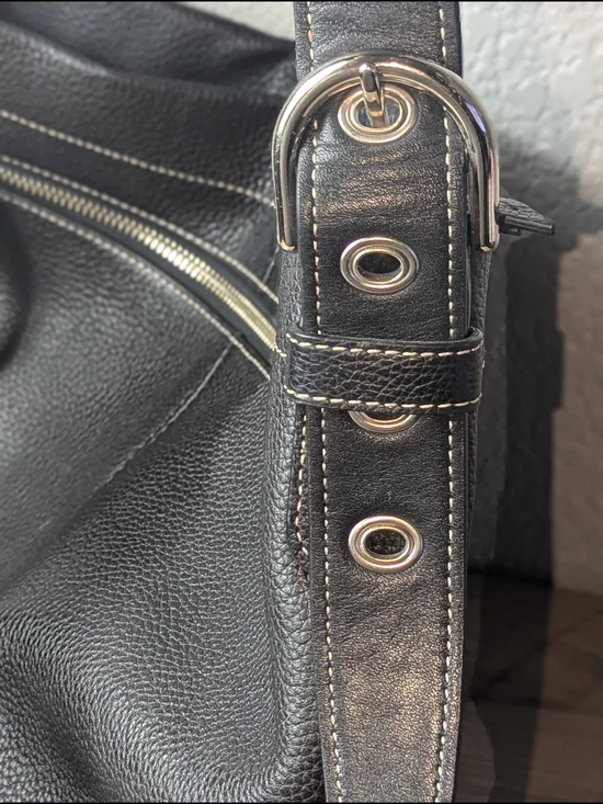 Coach Leather Pebble Black Shoulder bag K1276-F15064 - Picture 10 of 16